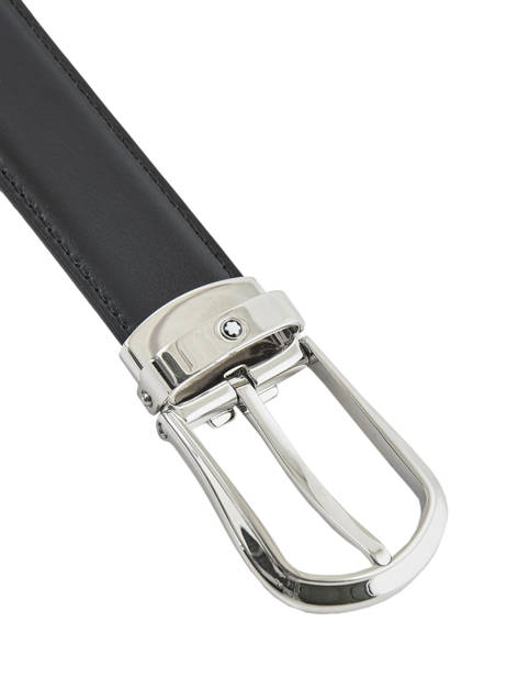 Ceinture Homme Réglable Cuir Montblanc Noir belts 118425 vue secondaire 1